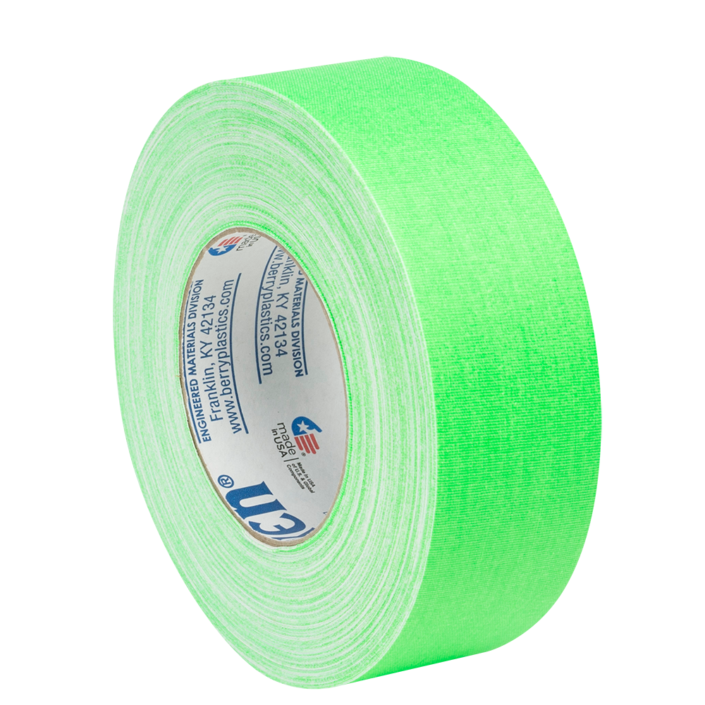 JVCC Stage-Set Spike Tape: 1/2 in. x 50 yds. (Fluorescent Green) 